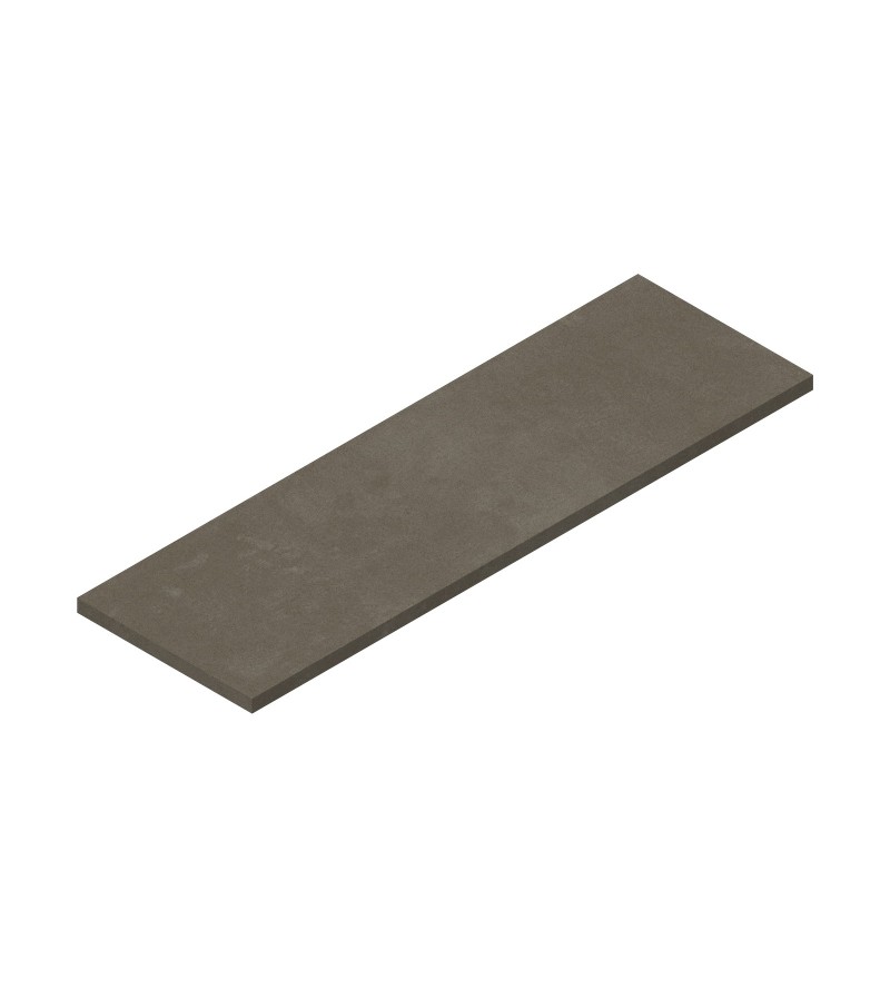 Mensola sospesa 1600 x 500 mm per lavabo da appoggio finitura grigio cemento Ponsi Teo BETEOCTOPP1604