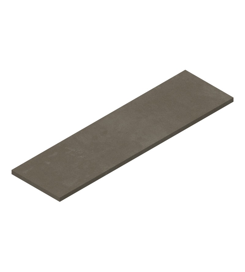 Suspended shelf 1800 x 500 mm for countertop washbasin, concrete gray finish Ercos Teo BETEOCTOPP1804