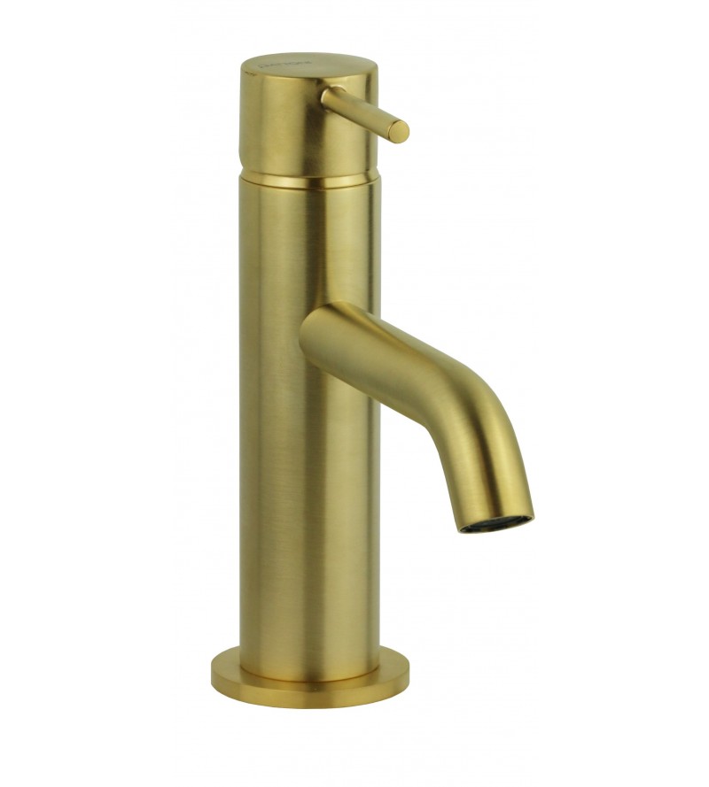 Mezclador de lavabo en oro cepillado color Gattoni Easy 2382/23SG