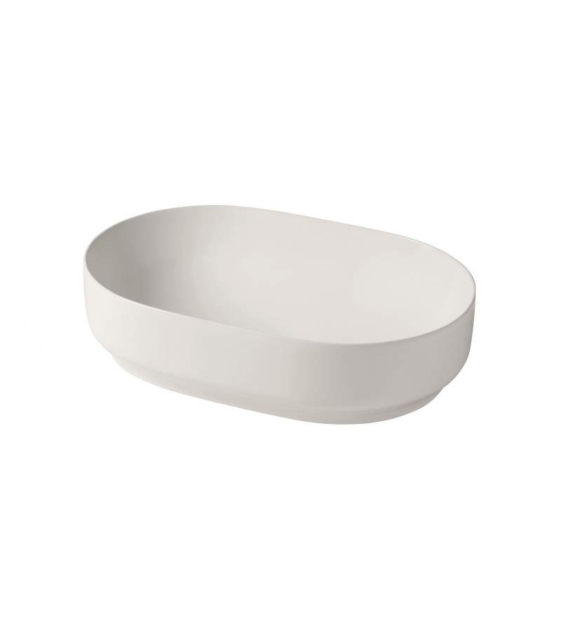 Oval countertop washbasin with dimensions 60x40x15 cm Hidra Giò Evo G60E