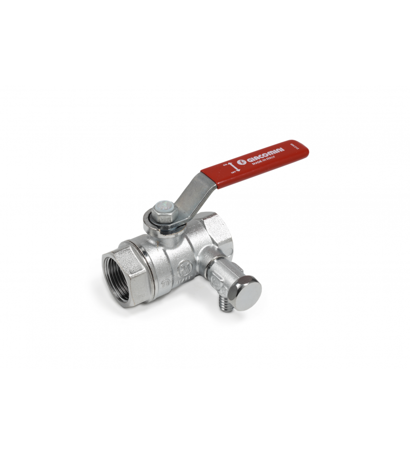 Ball valve female-female connections with drain cock Giacomini R250DS