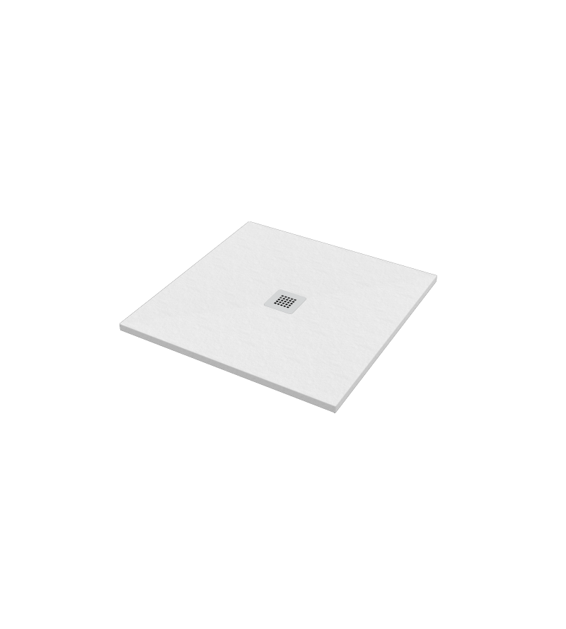 Shower tray 90x90 cm white color stone effect Ponsi Stone BPMAROSTON9090