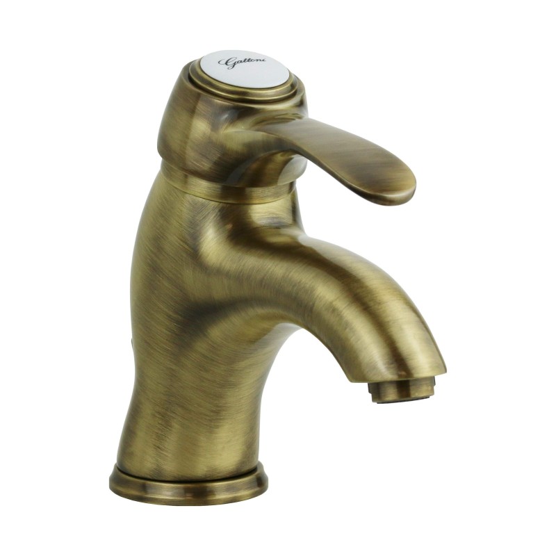 Bronze color washbasin mixer with 1''1/4 pop-up waste Gattoni Antigua 3441/34V0
