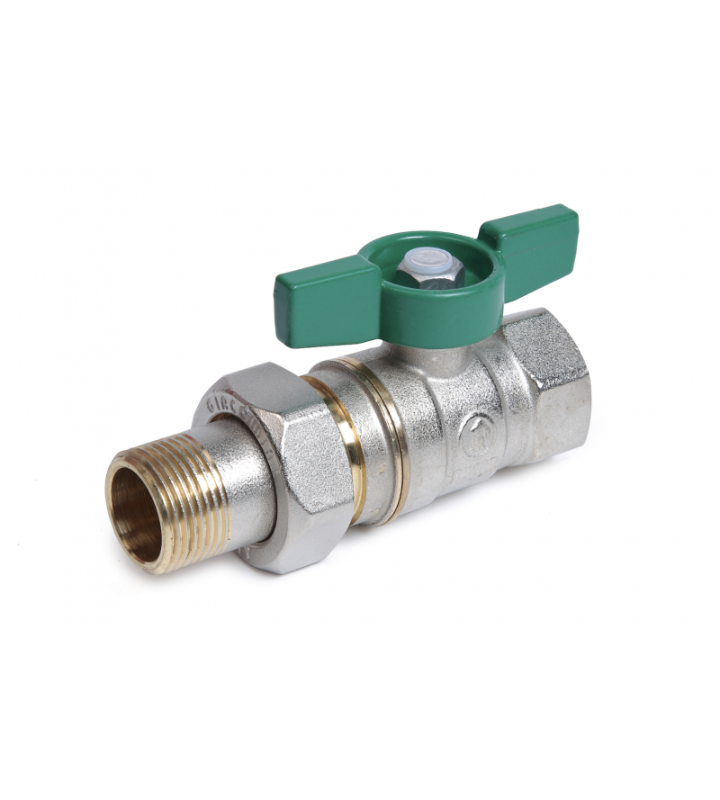 Ball valve female-tail piece male connections Giacomini R259W