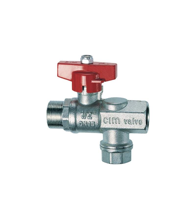 Ball valve complete with strainer FAR 3043