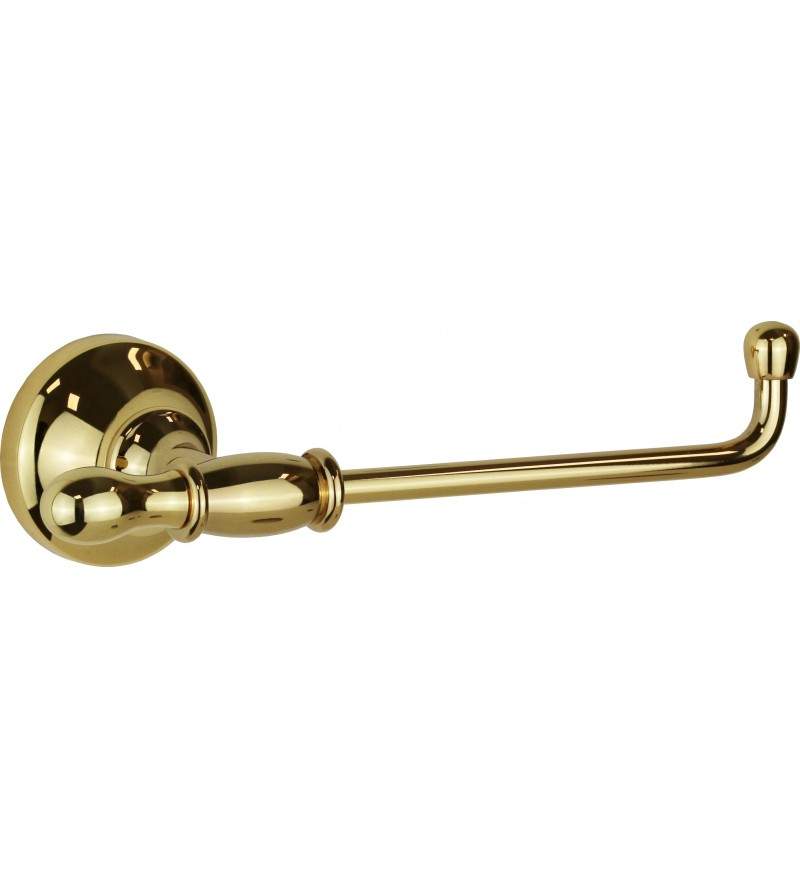 Toilet paper holder without cover in gold color Capannoli Serie900 907 RR