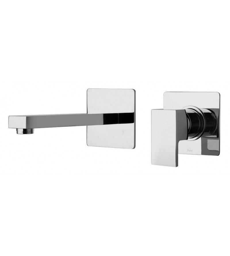 Wall mounted basin mixer with 96x90 mm plates Paini Dax R 84CR208RQ