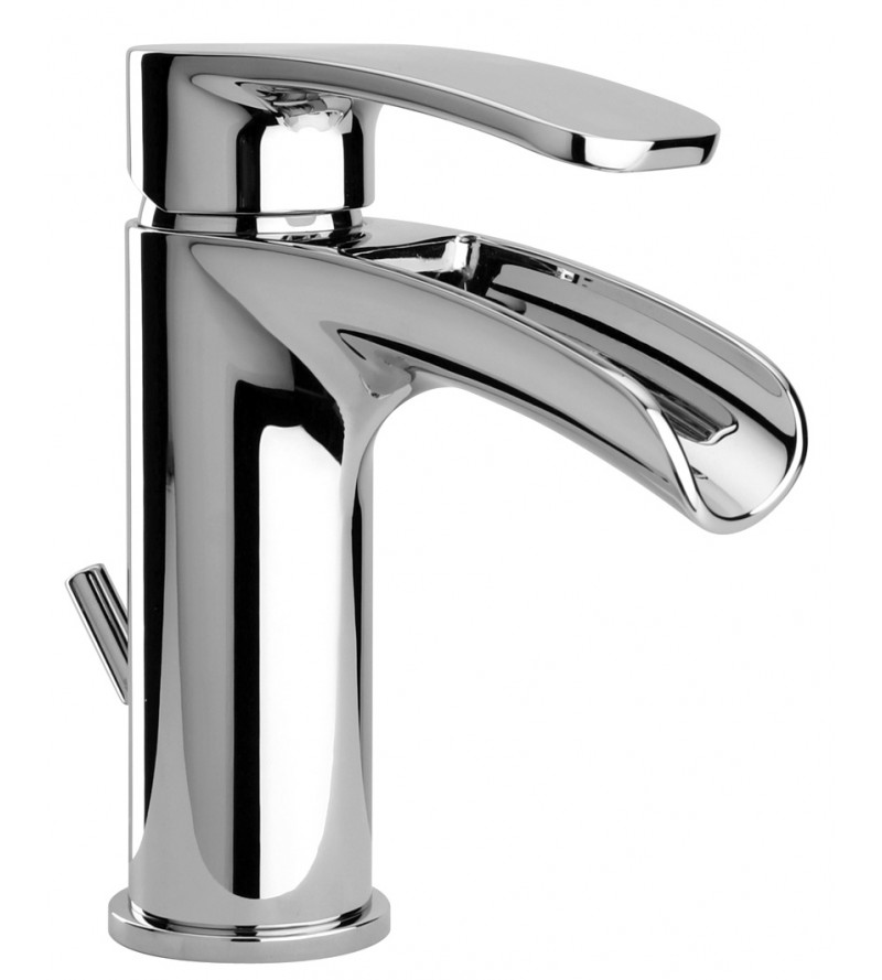 Washbasin mixer with waterfall spout Paini Ovo 86CR211WFS