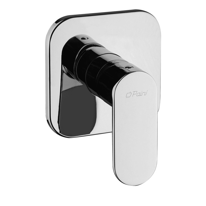 Built-in shower mixer with 1 outlet with 115x115 mm plate Paini Domus 18CR690