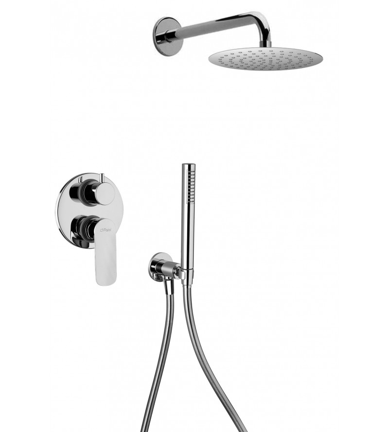 Shower package complete with shower head and chrome color mixer Paini Nove 09CR433D