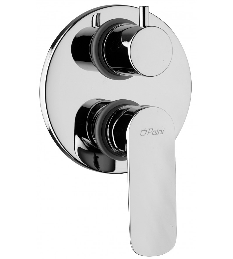 Built-in shower mixer with diverter Paini Nove 09CR6911