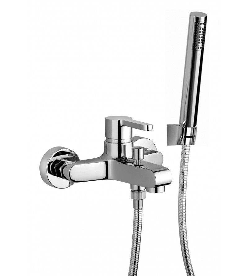 External bath mixer with diverter and hand shower Paini Arena 92CR100