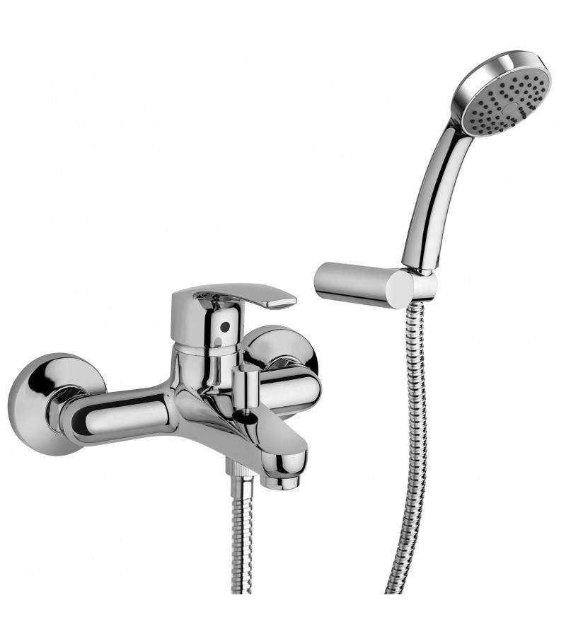 External bath mixer with adjustable wall shower support Paini Atomix 3.0 D1CR105