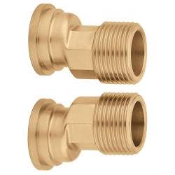 Pair of off-centre fittings...