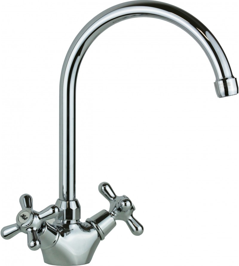 Double lever classic model kitchen faucet Gattoni 5692/REC0