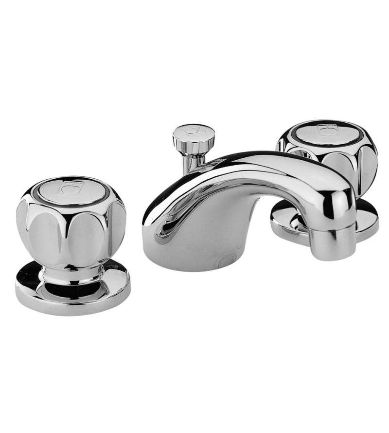 3-hole basin mixer with 1"1/4 pop-up waste Paini Arno 37CR211