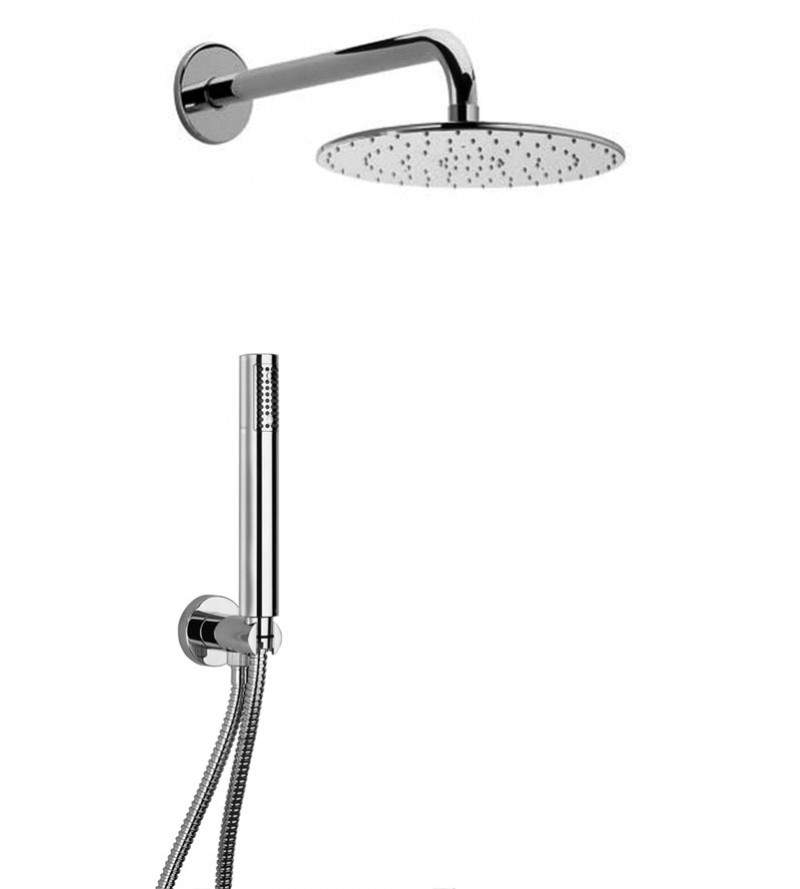 Round shower set with Ø25 cm shower head and wall support Paini Shower Line 53CR441P4