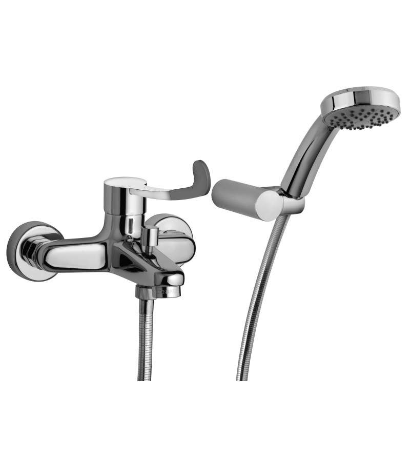 External bath mixer with clinical lever and shower kit Paini Smart Medical SHCR105