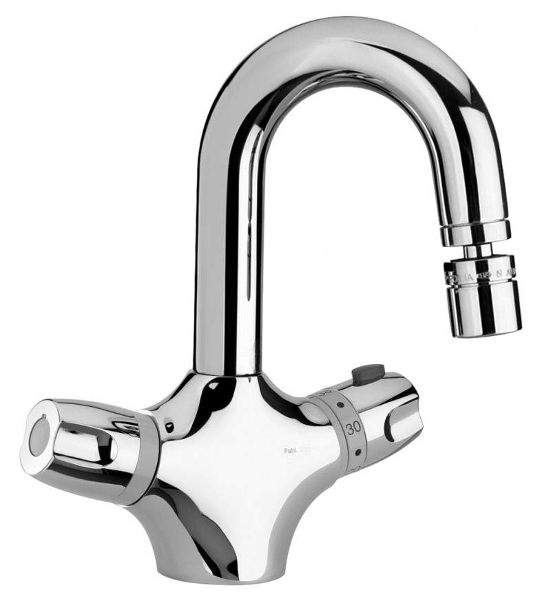 Thermostatic bidet mixer with pop-up waste 1"1/4 Paini 2T 2TCR251TH