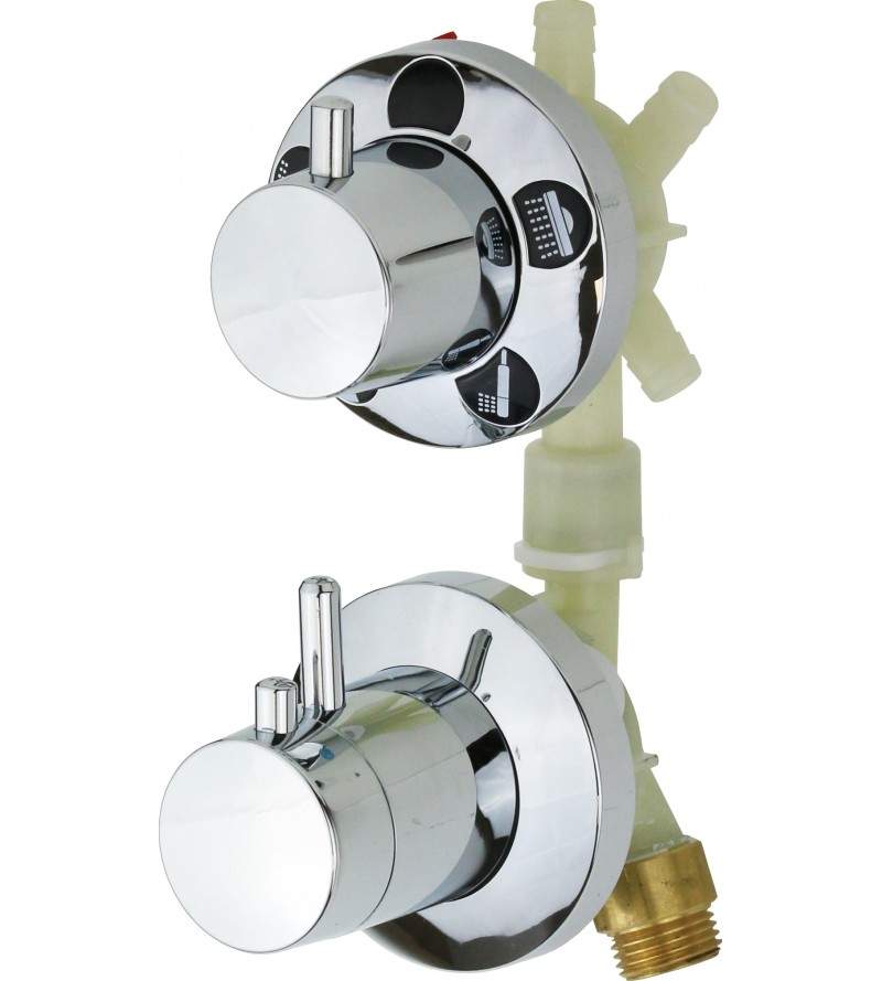 Replacement thermostatic mixer 3 functions Novellini OPUS MISCTPLA3F10-K