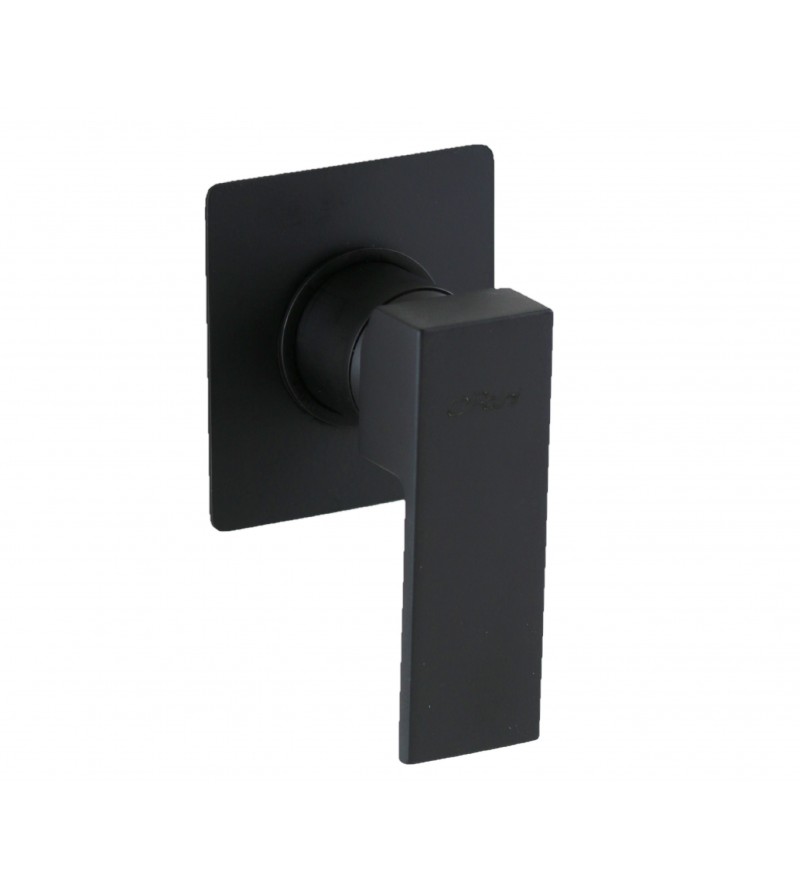 Built-in shower mixer with 1 outlet in matt black brass Paini Venti V2YO690TC