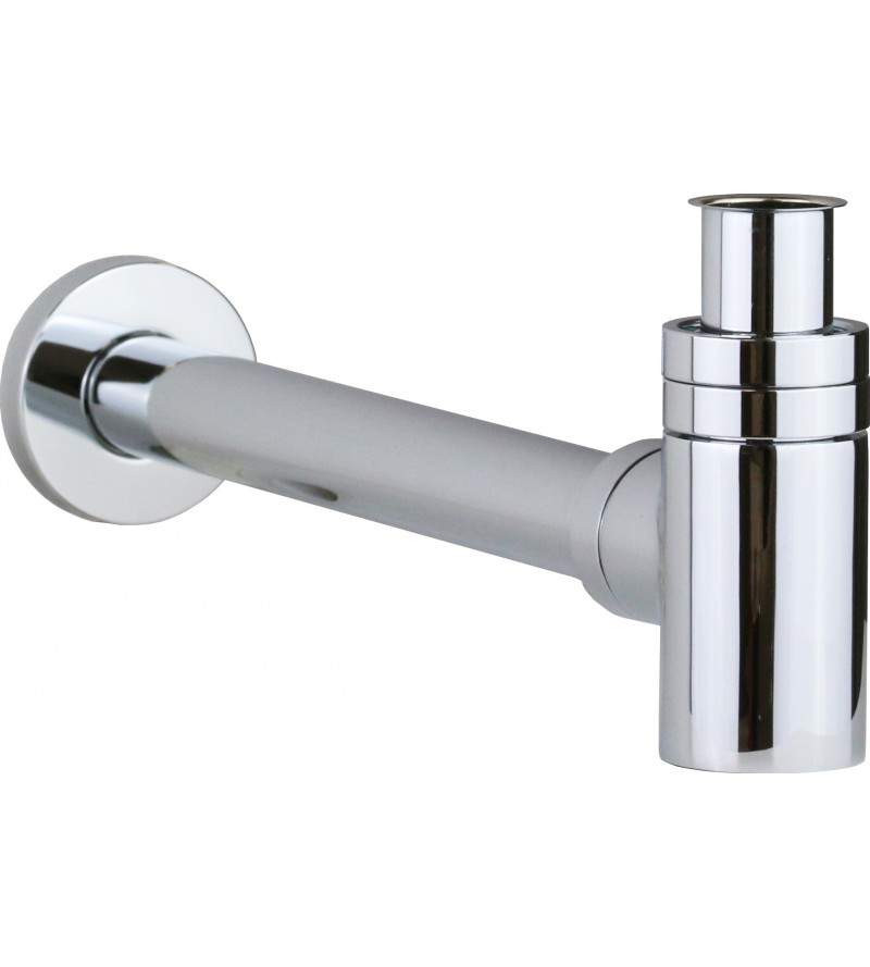 Lowered siphon for washbasin and bidet in chrome color Vicario 890/TC.01