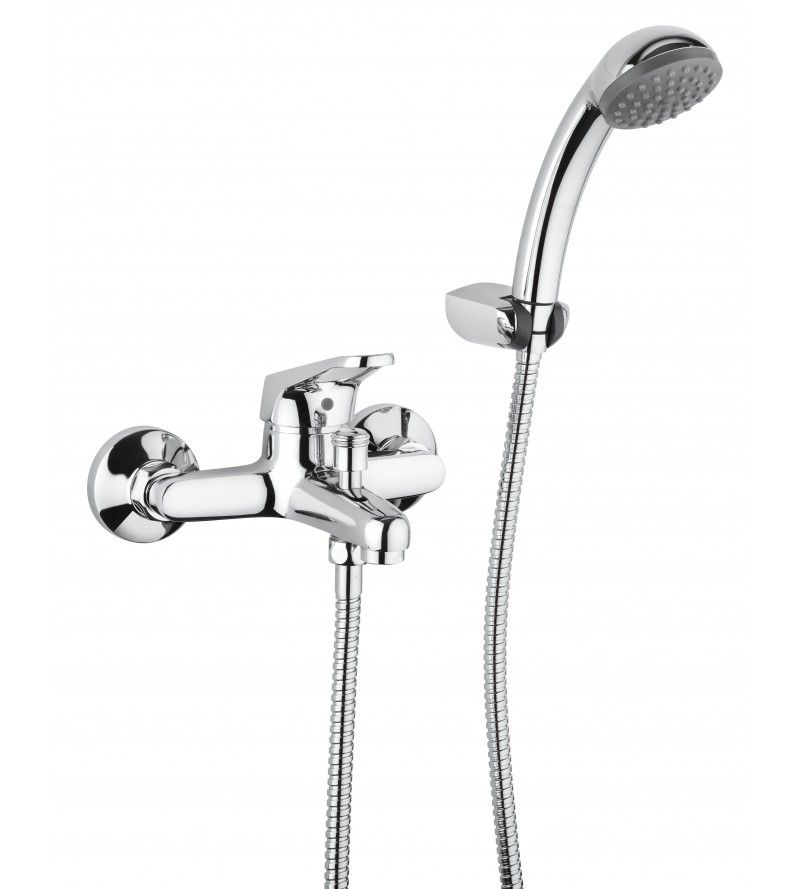 Exposed bath mixer with shower set Piralla Naomi 0NO00002A16
