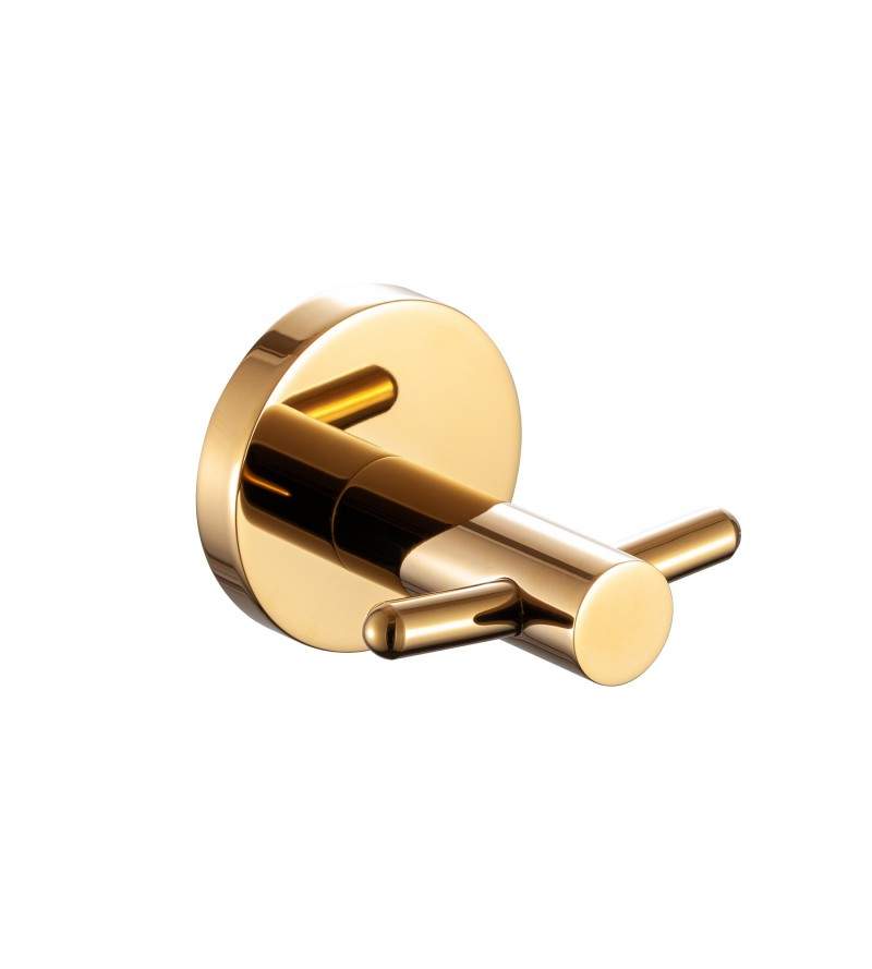 Towel hook in gold color Pollini Round AC0MGA003DO