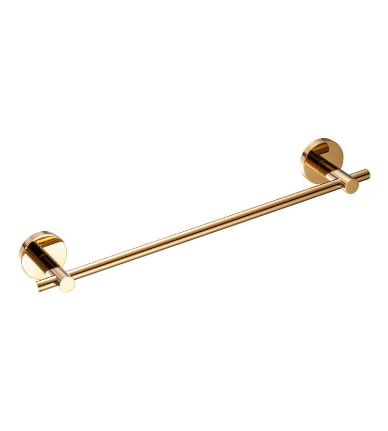 Brass towel holder 40 cm gold color Pollini Round AC0MPS003DO
