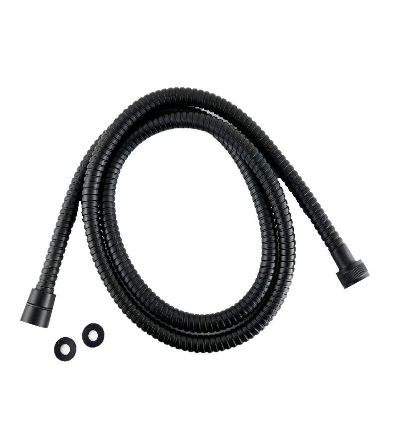 Brass shower hose 150 cm matt black color Sphera FLD155801NO