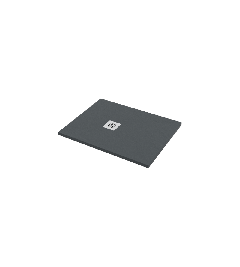 Graphite stone effect shower tray with dimensions 70x90 cm Ercos Stone BPMARFSTON7090