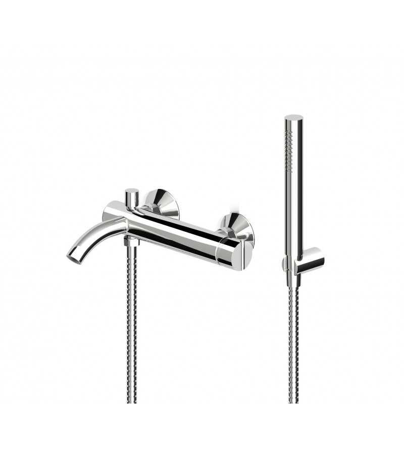 Exposed single lever bath-shower mixer with diverter Zucchetti ZXS139