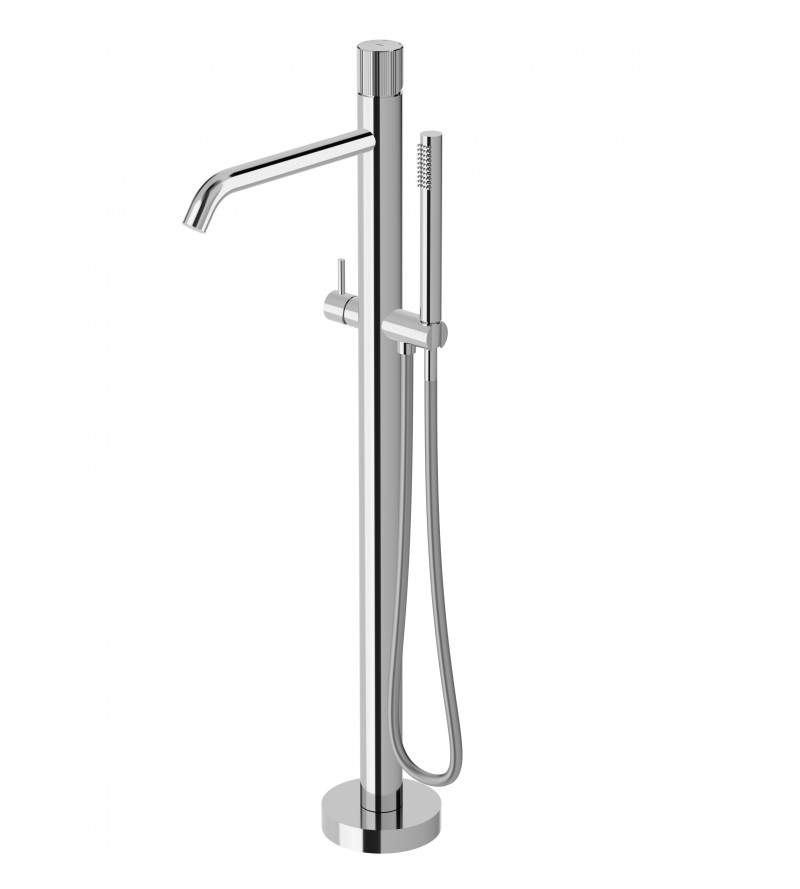 Mezclador de bañera de suelo con ducha de mano de un chorro Paffoni Jo JO032CR
