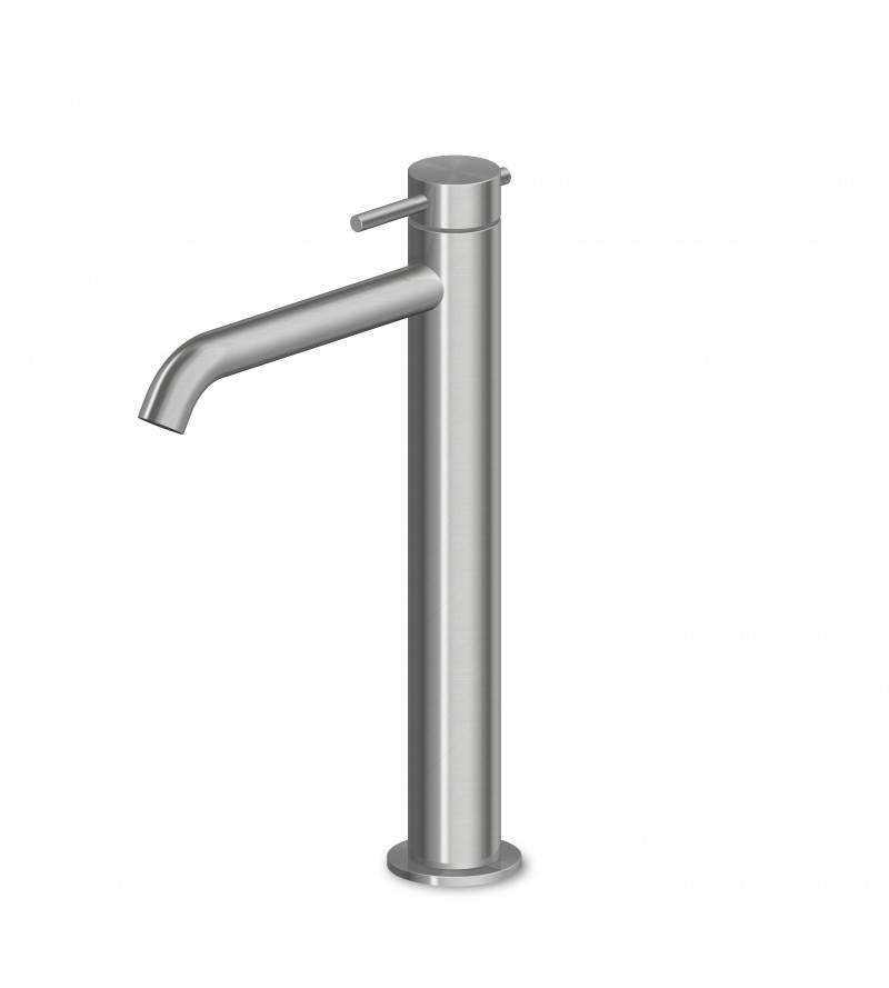 Single lever basin mixer with high spout in 316L steel Zucchetti Helm ZHE689.X