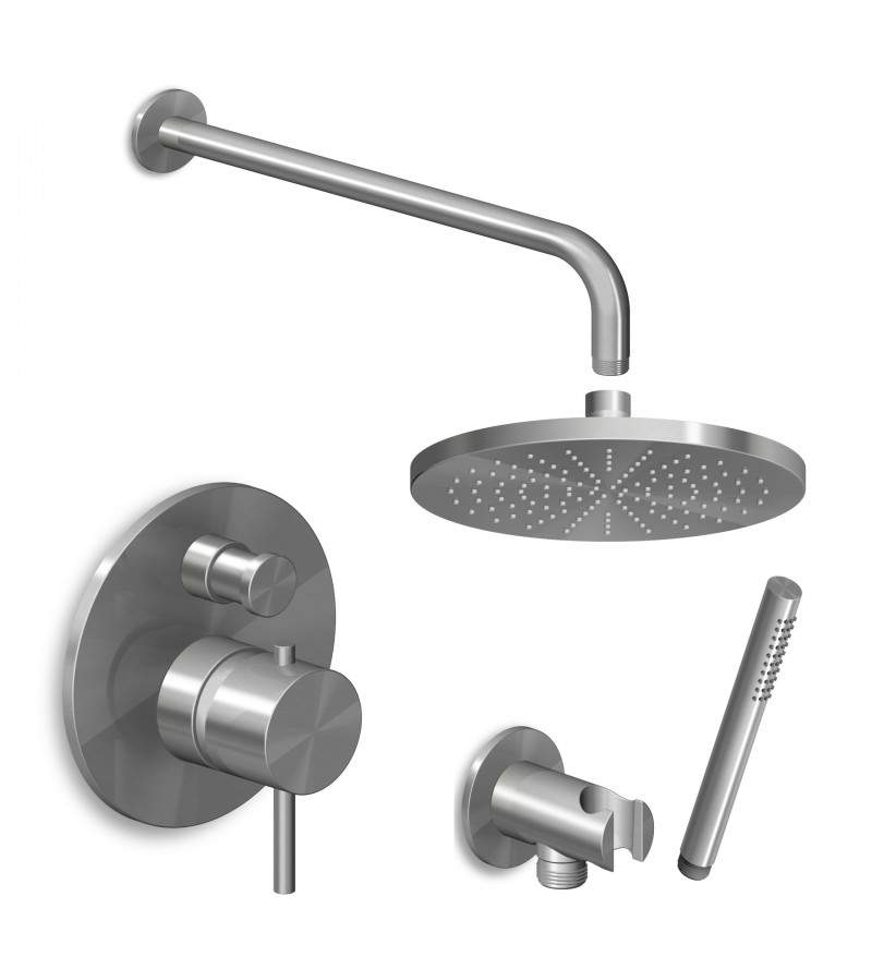 Complete shower kit in AISI316L stainless steel Zucchetti Helm KITHELM1