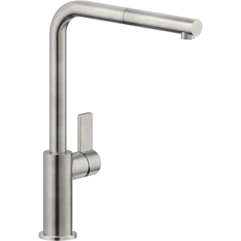 Kitchen sink mixer with swivel spout stainless steel finish Nobili Flag FL96127IP
