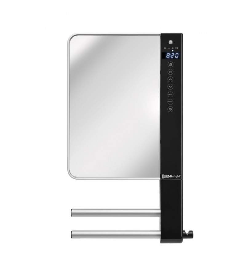 Wall-mounted programmable fan heater in mirror color Radialight TBWIN023