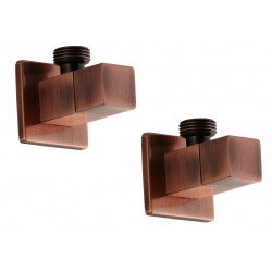 Pair of copper square model...