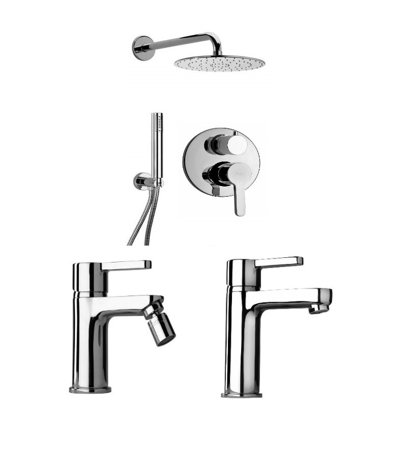 Bathroom taps complete with shower kit Paini Arena 92CR433D