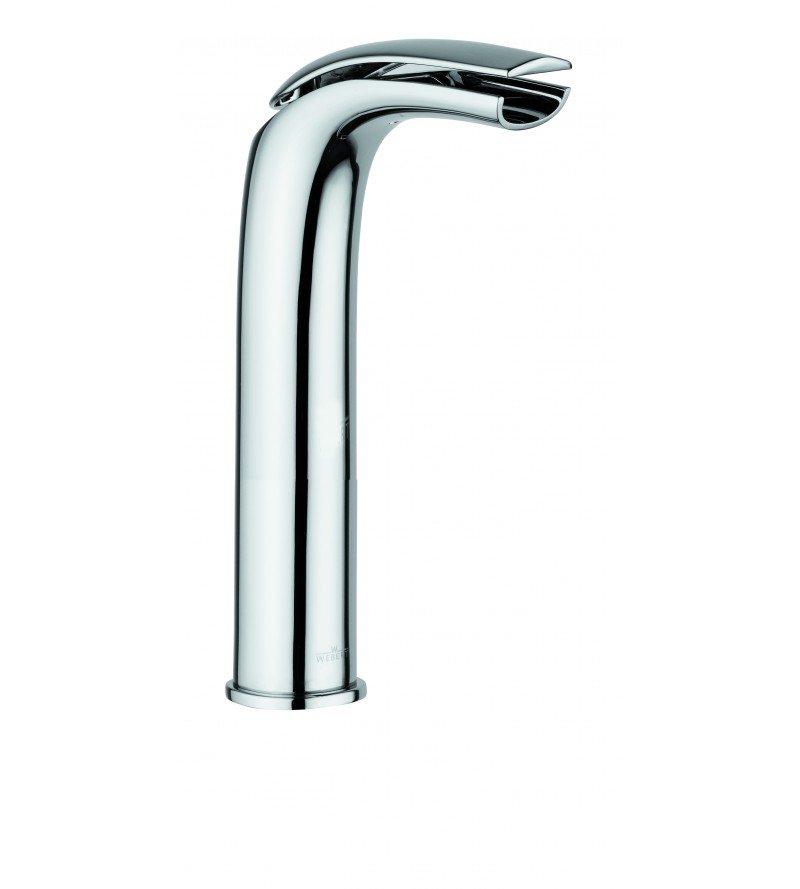 Tall waterfall basin mixer with click-clac 1"1/4 waste Webert Vento D830709015