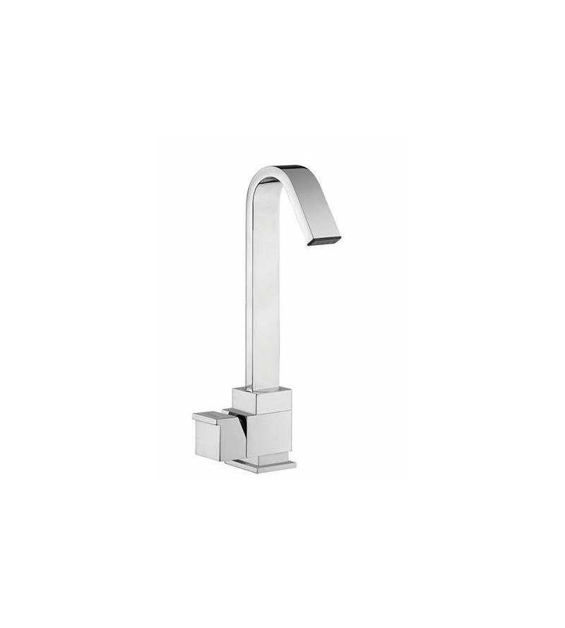 Kitchen sink mixer with adjustable spout suitable for caravans and boats Elka Tip-up 901040