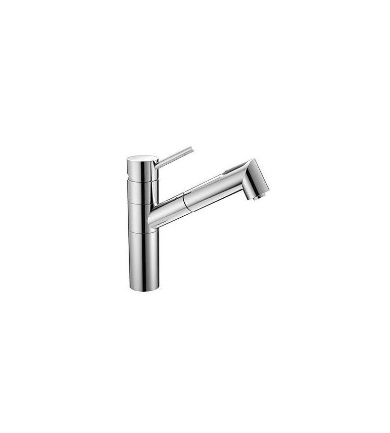 Kitchen sink mixer with 2-jet pull-out shower Elka Bambu 401055