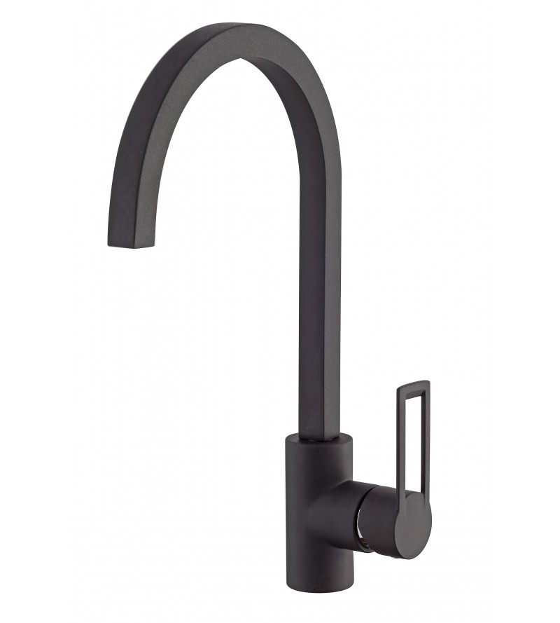 Traditional kitchen sink mixer in anthracite black color Icrolla Pella 7473.40