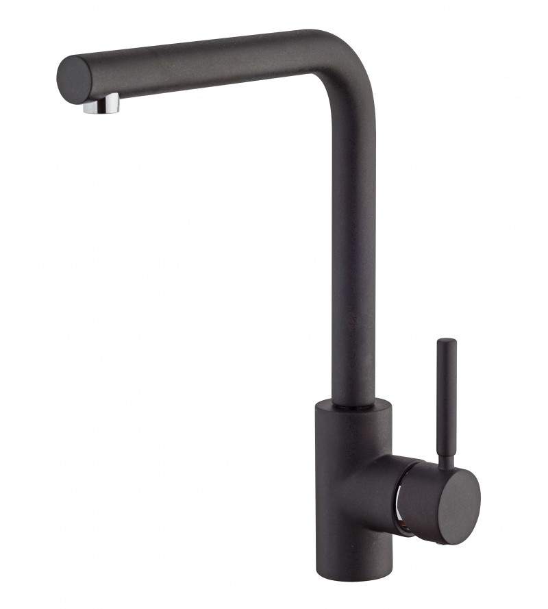 Kitchen sink mixer with adjustable spout anthracite color Icrolla ALZO 7386.40
