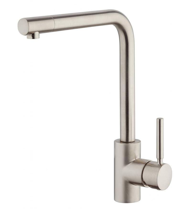 Kitchen sink mixer with swivel spout brushed nickel Icrolla ALZO 7386BN