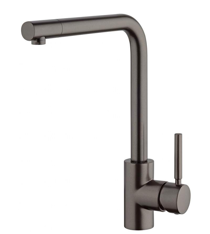 Kitchen sink mixer with adjustable spout, graphite color Icrolla ALZO 7386GF