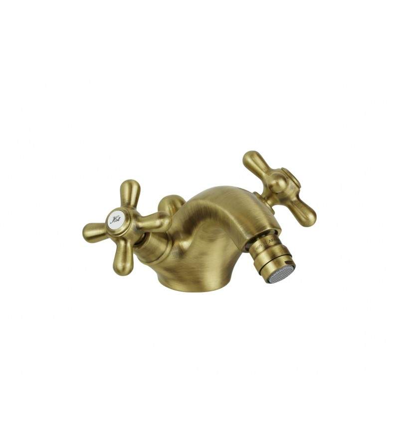 Einloch-Doppelhebel-Bidethahn in Bronzefarbe Gattoni Calypso 5931/REV0