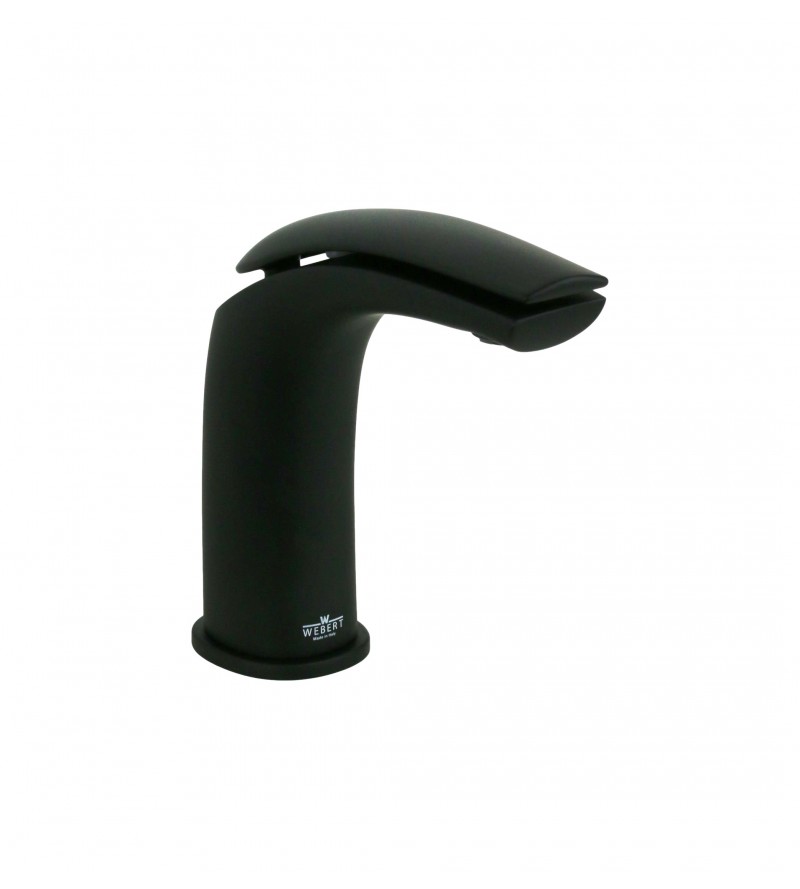 Mezclador de lavabo con desagüe clic-clac en acabado negro mate Webert Vento D830681560