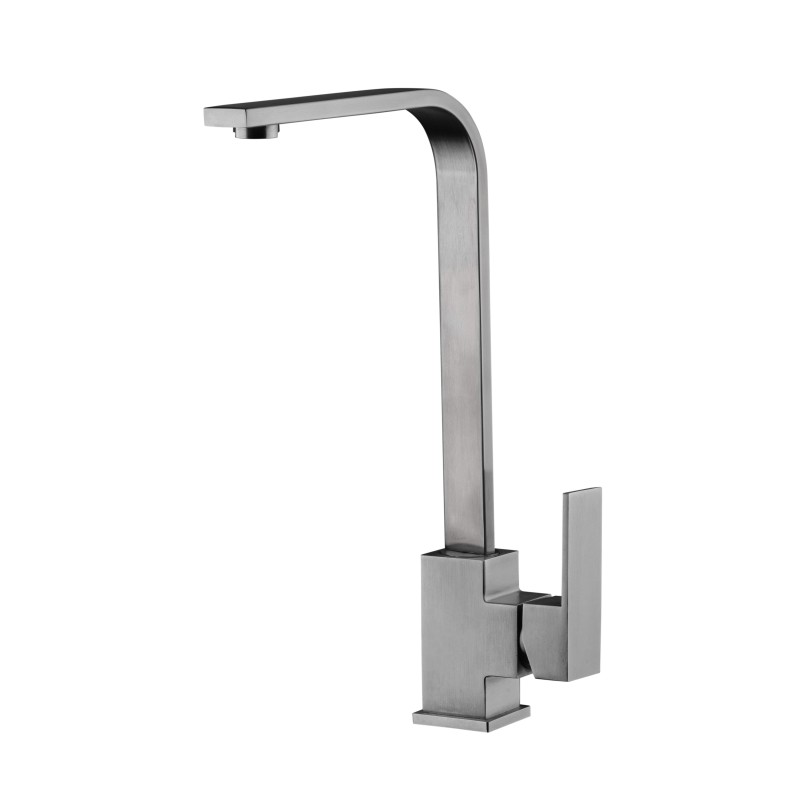 Kitchen sink mixer in stainless steel 304 square model NICE 710035AS