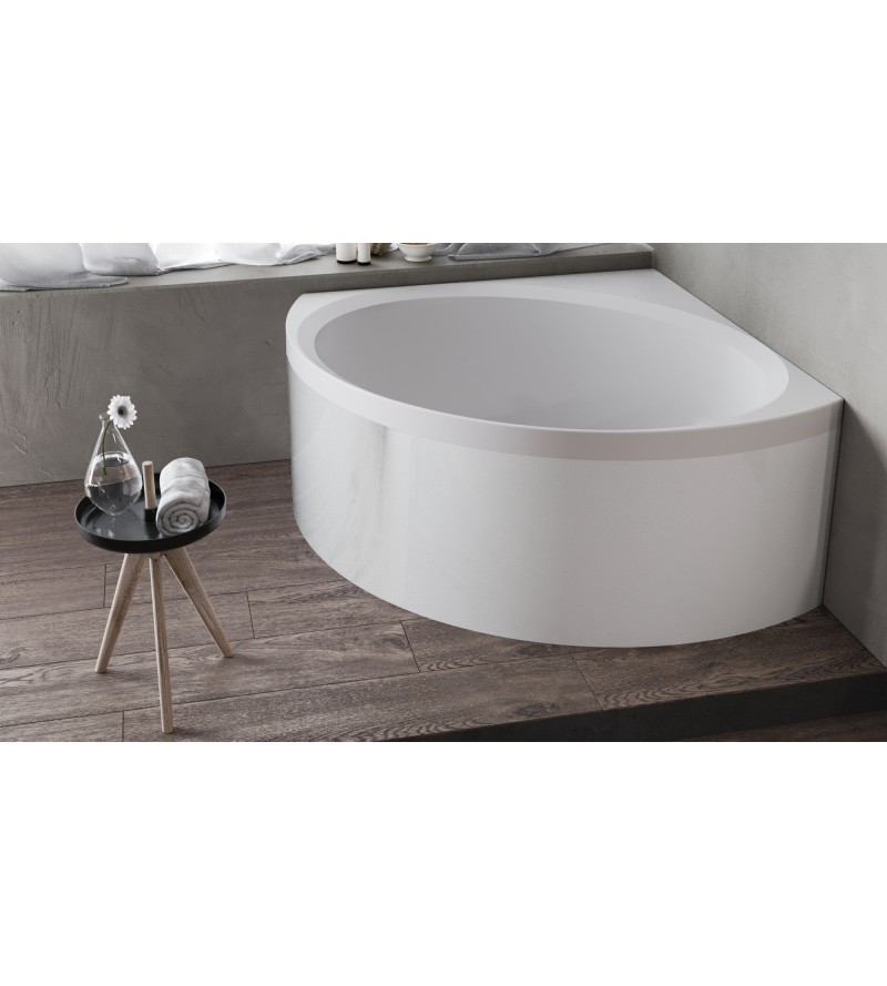 Corner bath without whirlpool Novellini Divina C